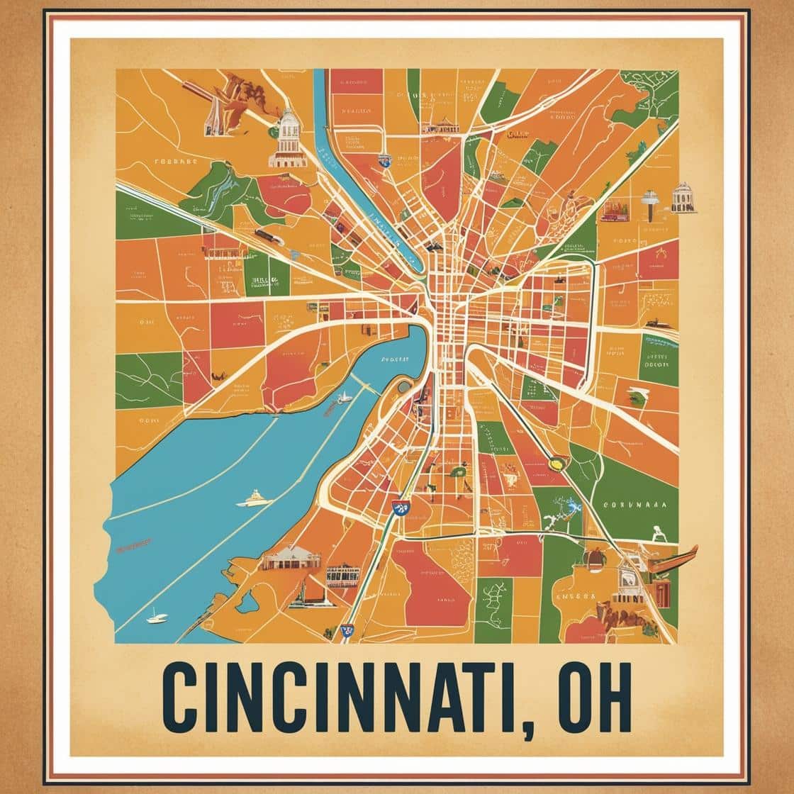 Pronto Painting Cincinnati Map
